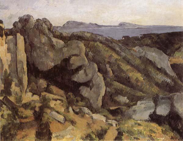 Paul Cezanne Rocks at L Estaque France oil painting art